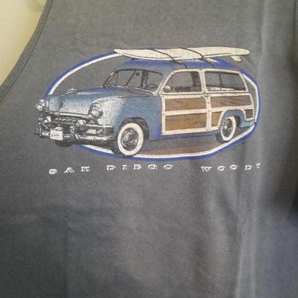 Vintage 90s San Diego WOODY Tank-Top Sz XL Made In USA Distressed Faded VTG - Picture 7 of 10